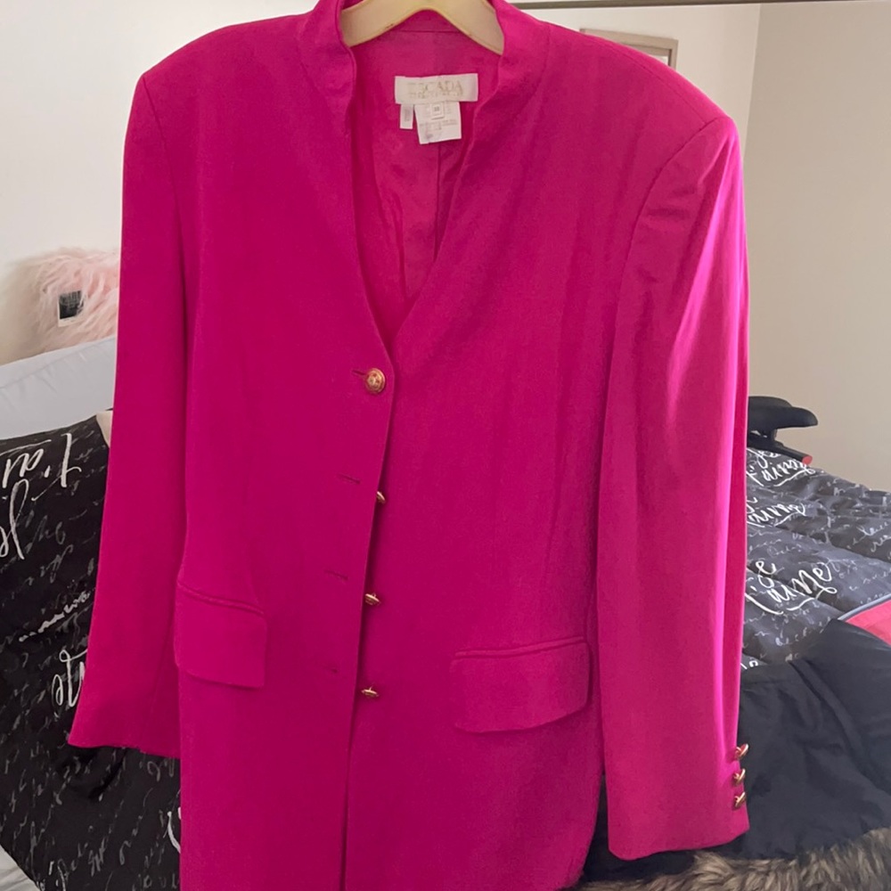 Escada Margaret Haley hot pink size 38 ladies suit jacket